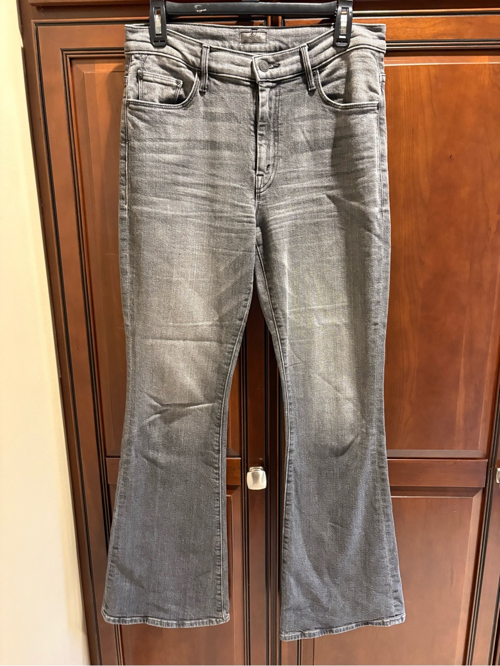 Mother “The Weekender” Wanted! Faded Grey High Rise Flare Jeans Premium - 29